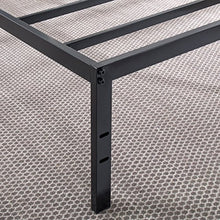 Load image into Gallery viewer, Best Price Mattress 14 Inch Metal Platform Beds w/ Heavy Duty Steel Slat Mattress Foundation (No Box Spring Needed), Black
