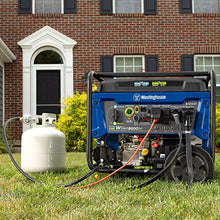 Load image into Gallery viewer, Westinghouse WGen9500DF Dual Fuel Portable Generator-9500 Rated 12500 Peak Watts Gas or Propane Powered-Electric Start-Transfer Switch &amp; RV Ready, CARB Compliant
