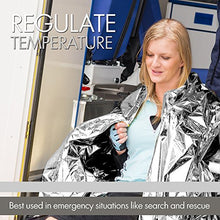 Load image into Gallery viewer, Zenwells Emergency Blankets Pack of 10 - Mylar Thermal Solar Blankets for Maximum Protection - Keep Heat Out - Best for Your Survival Kit, Car Kits, Outdoors or First Aid
