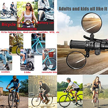 Load image into Gallery viewer, Bike Mirror, 2pcs Bike Rear View Mirrors, 10cm Bicycle mirrors for handlebars, 360 Rotatable Bike Mirrors Handlebar Rearview Mirror, Acrylic Convex Mirror for Road Bike/MTB/Off-Road/Fixed Gear Bike

