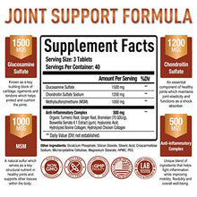 Load image into Gallery viewer, Premium Glucosamine Chondroitin MSM Supplement Tablets w/ Turmeric &amp; Boswellia - Max Strength Joint Pain Relief &amp; Lubrication, Anti-Inflammatory - Glucosamine Sulfate Joint Supplement for Men &amp; Women

