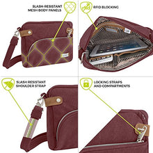 Load image into Gallery viewer, Travelon Anti-theft Heritage Crossbody Bag, Pewter
