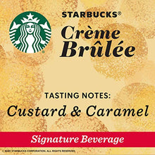 Load image into Gallery viewer, Starbucks Flavored K-Cup Coffee Pods — Crème Brûlée for Keurig Brewers — 1 box (10 pods)
