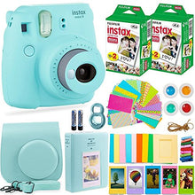 Load image into Gallery viewer, Fujifilm Instax Mini 9 Camera with Fuji Instant Film (40 Sheets) &amp; Accessories Bundle Includes Case, Filters, Album, Lens, and More
