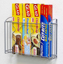 Load image into Gallery viewer, SimpleHouseware Over the Cabinet Door Organizer Holder, Silver
