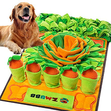 Load image into Gallery viewer, ZMUBB Pet Snuffle Mat for Dogs Sniff Mat Nosework Feeding Mat Slow Feeder Interactive Dog Puzzle Toys for Training and Stress Relief Encourages Natural Foraging Skills
