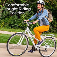 Load image into Gallery viewer, Schwinn Discover Hybrid Bike for Men and Women, 21-Speed, 28-inch Wheels, 16-inch/Small Frame, White
