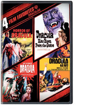 Load image into Gallery viewer, 4 Film Favorites: Draculas (Dracula A.D. 1972, Dracula Has Risen from the Grave, Horror of Dracula, Taste the Blood of Dracula)
