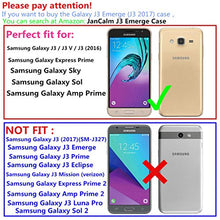 Load image into Gallery viewer, JanCalm Galaxy J3 (2016) Case, Galaxy Amp Prime Case, Galaxy Express Prime Case, Galaxy Sol Case, [Wrist Strap] Premium PU Leather [Multi Card/Cash Slots] Stand Flip Cover with Pen (Brown)
