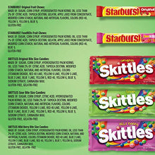 Load image into Gallery viewer, SKITTLES &amp; STARBURST Candy Full Size Variety Mix 37.05-Ounce 18-Count Box
