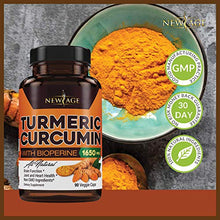 Load image into Gallery viewer, (2-Pack) Turmeric Curcumin with Bioperine 1650mg by New Age. Premium Joint &amp; Healthy Inflammatory Support with 95% Standardized Curcuminoids. Non-GMO, Gluten Free Capsules with Black Pepper
