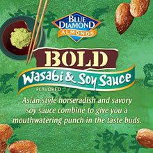 Load image into Gallery viewer, Blue Diamond Almonds Bold Favorites Variety Pack - Salt 'n Vinegar, Habanero BBQ, &amp; Wasabi &amp; Soy Sauce, Bold Variety Pack, 16 Ounce (Pack of 3)
