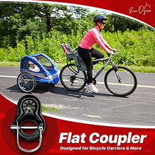 Load image into Gallery viewer, 2-Pack Baby Bike Trailer Hitch – Everyday Bike Trailer Coupler Compatible w/ Schwinn &amp; Instep Bike Trailer Coupler Attachment – Quick Release Bicycle Trailer Parts for Kids, Pet &amp; Cargo by Evo Dyne
