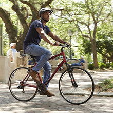 Load image into Gallery viewer, 700c Royce Union RMY Mens 21-Speed Hybrid Comfort Bike, 17" Aluminum Frame, Metallic Red
