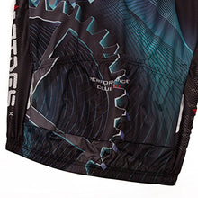 Load image into Gallery viewer, Hot Rides Men's Quick Dry Cycling Jersey And 3D Gel Padded Shorts Set Gears Printed X-Large
