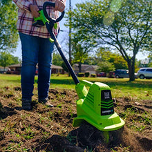 Load image into Gallery viewer, Earthwise TC70020 20-Volt 7.5-Inch Cordless Electric Tiller Cultivator, (2AH Battery &amp; Fast Charger Included)
