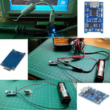 Load image into Gallery viewer, MakerFocus 10pcs 186 50 Lithium Battery Charging Module TP4056 Charging Module 1A with Battery Protection 186 50 BMS and 2A 5V Charge Discharge Module Charging Boost Mobile Power Protection PCB Board

