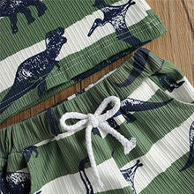 Load image into Gallery viewer, 2Pcs Baby Boys Summer Clothing Sets Cute Letters Print Sleeveless Tank Tops T-Shirt+Palm Shorts Outfits (Black Tank Tops+Beach Shorts, 0-6 Months)
