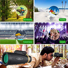 Load image into Gallery viewer, Allkeys 16x55 High Definition Monocular Telescope and Quick Smartphone Holder,2020 Newest Waterproof Monocular,Day &amp; Low Night Vision,BAK4 Prism for Wildlife Bird Watching Hunting
