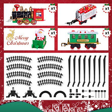 Load image into Gallery viewer, Christmas Train Set - Toy Train Set with Lights and Sounds, Round Railway Tracks for Under/Around The Christmas Tree, Best Gifts for 3 4 5 6 7 8+ Year Old Kids Boys Girls
