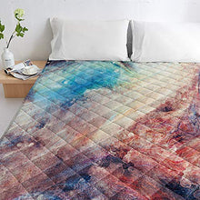 Load image into Gallery viewer, T&amp;H XHome Luxury Quilted Comforter Bedspread-Thin Soft Cozy,Abstract Painting Reversible Stitched Summer Lightweight Quilt Coverlet for All Season Oversized California King Size
