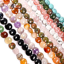 Load image into Gallery viewer, Natural Stones Beads, Round Coin Malachite Gemstone Loose Beads for Jewelry Making 15 inches
