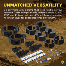 Load image into Gallery viewer, Off-Road ATV UTV Light Bar Mounts Mounting Bracket Bar Clamp Kits [1"/1.5"/1.75"/2" Inch] [360-Degree] [2 x Stud Size] [Aluminium] [2 Unit] Bull Bar Roll Bar Clamp Roll Cage Clamps Mount For ATV UTV
