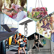 Load image into Gallery viewer, Dolibest Heavy Duty Swing Hanger, Swing Set Accessorie with Carabiner for Indoor Outdoor Playground, Porch Swing Hanging Kit for Wooden and Concrete Set with 4 Wood Screws and 4 Expansion Bolts, 900LB
