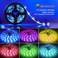 Load image into Gallery viewer, Led Strip Lights 32.8ft, GOADROM IP65 Waterproof Flexible Led Lights Color Changing 5050 RGB 300 LEDs Light Strips Kit with 44 Keys IR Remote Controller and 12V Power Supply for Home, Bedroom, Kitchen
