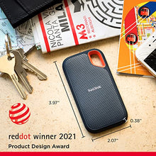 Load image into Gallery viewer, SanDisk 1TB Extreme Portable SSD - Up to 1050MB/s - USB-C, USB 3.2 Gen 2 - External Solid State Drive - SDSSDE61-1T00-G25
