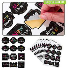 Load image into Gallery viewer, 240 Pieces Inspiring Planner Stickers Inspirational Quote Stickers Motivational Encouragement Stickers for Laptop Book Phone Car Luggage Bike (Black)
