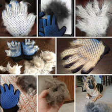 Load image into Gallery viewer, [Upgrade Version] Pet Grooming Glove - Gentle Deshedding Brush Glove - Efficient Pet Hair Remover Mitt - Enhanced Five Finger Design - Perfect for Dog &amp; Cat with Long &amp; Short Fur - 1 Pair (BLUE)
