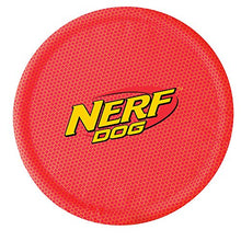 Load image into Gallery viewer, Nerf Dog Nylon Flyer Dog Toy, Frisbee, Lightweight, Durable and Water Resistant, Great for Beach and Pool, 9 inch diameter, for Medium/Large Breeds, Single Unit, Red
