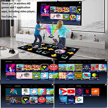 Load image into Gallery viewer, YRPRSODF Double Dance Mat for Kids and Adults, HDMI Electronic Dancing Pad with Games, Music, Fitness Video,3D Somatosensory&amp; Cartoon Mode, and 2.4G Wireless Handle, for TV/ PC, Gift for Boys &amp; Girls
