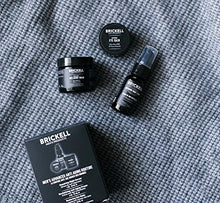 Load image into Gallery viewer, Brickell Men's Advanced Anti-Aging Routine, Night Face Cream, Vitamin C Facial Serum and Eye Cream, Natural and Organic, Scented
