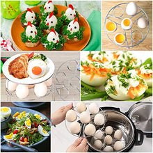 Load image into Gallery viewer, Aozita Stackable Egg Steamer Rack Trivet for Instant Pot Accessories
