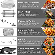 Load image into Gallery viewer, Best Choice Products 16.9qt 1800W 10-in-1 Family Size Air Fryer Countertop Oven, Rotisserie, Dehydrator - Red
