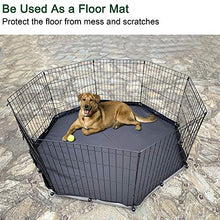 Load image into Gallery viewer, YGCASE Universal Dog Playpen Cover with Sun/Rain Proof Top, Provide Shade and Security for Outdoor and Indoor, Fits All 24" Wide 8 Panels Pet Exercise Pen (Cover only)

