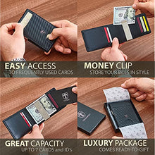 Load image into Gallery viewer, TRAVANDO Money Clip Wallet"RIO" - Mens Wallets slim Front Pocket RFID Blocking Card Holder Minimalist Mini Bifold Gift Box (Vintage Leather, Vintage Brown)
