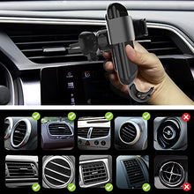 Load image into Gallery viewer, Squish Wireless Charger Car Mount Adjustable Gravity Air Vent Phone Holder for iPhone Samsung Nexus Moto OnePlus HTC Sony Nokia and Android Smartphones Qi Certified
