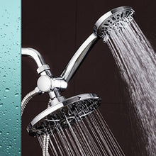 Load image into Gallery viewer, AquaDance 7" Premium High Pressure 3-Way Rainfall Combo Combines The Best of Both Worlds-Enjoy Luxurious Rain Showerhead and 6-Setting Hand Held Shower Separately or Together, Chrome
