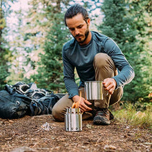 Load image into Gallery viewer, Solo Stove &amp; Pot 900 Combo: Ultralight Wood Burning Backpacking Cook System. Lightweight Kitchen Kit for Backpacking, Camping, Survival. Burns Twigs, No Batteries or Liquid Fuel Gas Canister Required

