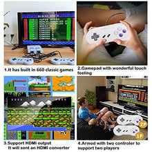 Load image into Gallery viewer, 660 Retro Game Console,NES Classic Mini Game System with Build-in Video Games and 2 Controllers,AV and HDMI Output,An Ideal Gift for Kids and Adults.
