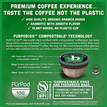 Load image into Gallery viewer, beaniac Organic Down Time Decaffeinated Medium Roast, Single Serve Coffee Pods, Arabica Coffee, Plant-Based, 30 Count
