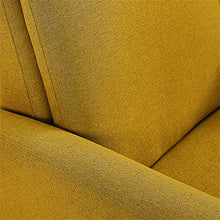 Load image into Gallery viewer, Lohoms Modern Accent Fabric Chair Single Sofa Comfy Upholstered Arm Chair Living Room Furniture Mustard Yellow
