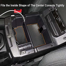 Load image into Gallery viewer, EDBETOS Center Console Organizer Tray Compatible with Jeep Wrangler JL/JLU 2018 2019-2021 2022 and Gladiator JT Truck 2020-2022 Insert Armrest Accessories - Won't Covers the light inside (Orange Trim)
