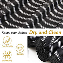 Load image into Gallery viewer, Professional Barber Salon Cape Haircut Cloth Apron Hairdresser Hair Cutting Cover Home Barber Supplies for Adults Men Women Kids Family, 55"x63" (Black-Stripe)
