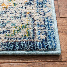 Load image into Gallery viewer, Safavieh Madison Collection MAD452M Vintage Medallion Distressed Area Rug, 5' 3" x 7' 6", Navy/Grey
