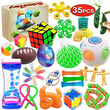 Load image into Gallery viewer, Scientoy Fidget Toy Set, 35 Pcs Sensory Toy for ADD, OCD, Autistic Children, Adults, Anxiety Autism to Stress Relief and Anti Anxiety with Motion Timer, Perfect for Classroom Reward with Gift Box
