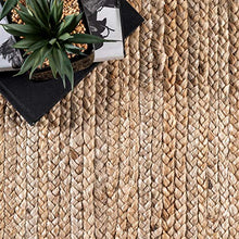 Load image into Gallery viewer, nuLOOM Rigo Hand Woven Farmhouse Jute Area Rug, 8' x 10', Natural

